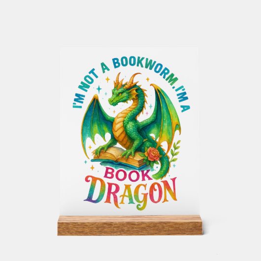 Buch Acrylschild (Vorderseite)