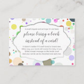 "Buch anstelle von Karte mitbringen" Kinderdusche  (Vorderseite)