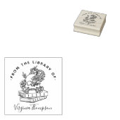 Buch aus dem gotischen Skull & Skript der Biblioth Gummistempel (Stempel)