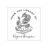 Buch aus dem gotischen Skull & Skript der Biblioth Gummistempel (Prägung)