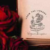 Buch aus dem gotischen Skull & Skript der Biblioth Gummistempel