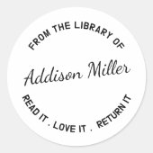 Buch aus der Lehrerbuchbibliothek Runder Aufkleber (Vorderseite)