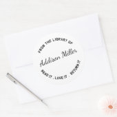 Buch aus der Lehrerbuchbibliothek Runder Aufkleber (Umschlag)