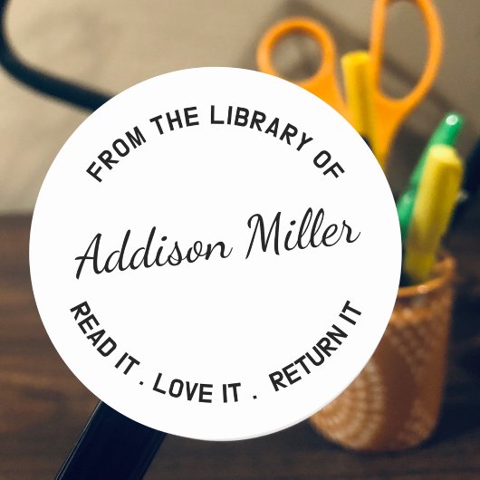 Buch aus der Lehrerbuchbibliothek Runder Aufkleber