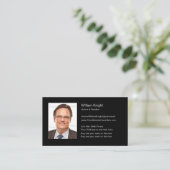 Buch-Autor und Lautsprecher Visitenkarte (Stehend Vorderseite)