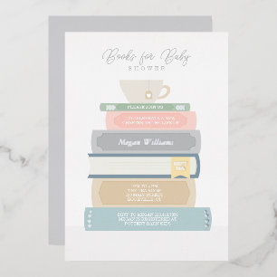 Buch-Baby-Party-Folie-Einladung Folieneinladung
