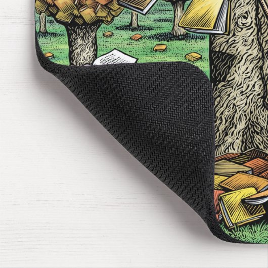Buch-Baum Mousepad (Ecke)