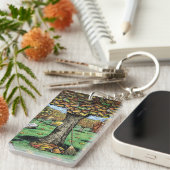 Buch-Baum-Schlüsselkette Schlüsselanhänger (Vorderseite rechts)