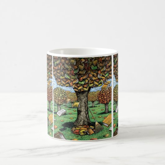 Buch-Baum-Tasse Kaffeetasse (Mittel)
