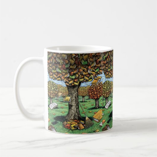 Buch-Baum-Tasse Kaffeetasse (Links)