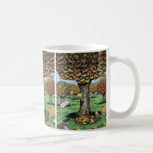 Buch-Baum-Tasse Kaffeetasse (Rechts)