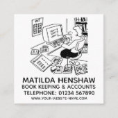 Buch Behalt & Konten Quadratische Visitenkarte (Vorderseite)