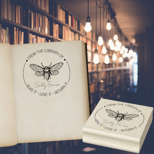 Buch-Bibliothek Buchzeichen Buch Briefmarke Custom Gummistempel