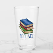 Buch-Bibliothek lesen Bibliophile Lehrer Glas (Vorderseite)
