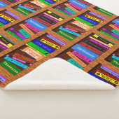 Buch-Bibliotheks-Bücherregal-hübsches Muster für Sherpadecke (3/4)