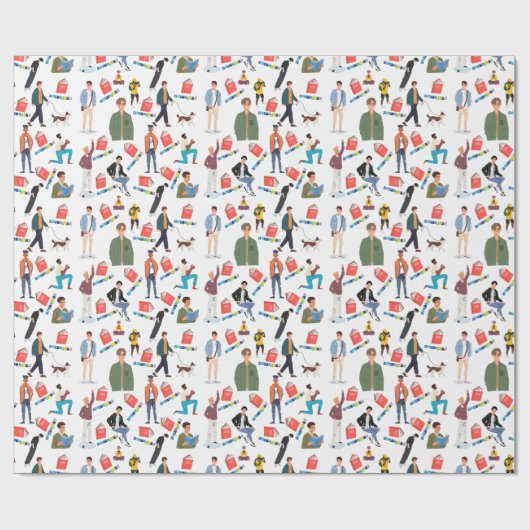 Buch Boyfriend Wrapping Paper Geschenkpapier (Flach)