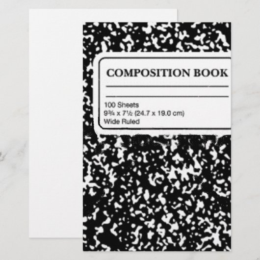 Buch Briefpapier (Vorne/Hinten)