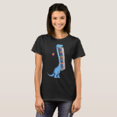 Buch Carry Dinosaur Reading Dino T-Shirt (Vorne ganz)
