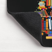 Buch Christmas Tree Lights Lehrer Librarian lesen Mousepad (Ecke)