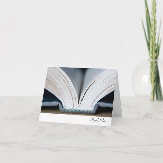 Buch danken Ihnen zu kardieren Dankeskarte