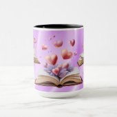 Buch der Herzen Rosa Tasse (Zentrum)