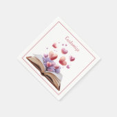 Buch der Herzen Serviette (Ecke)