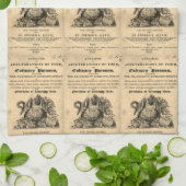 Buch der kulinarischen Gifte aus dem Jahre 1820 an Geschirrtuch (Gefaltet)