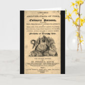 Buch der kulinarischen Gifte aus dem Jahre 1820 an Karte (Gelbe Blume)