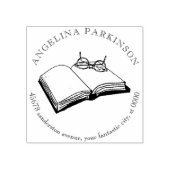 Buch der modernen Rücksendeadresse Gummistempel (Prägung)