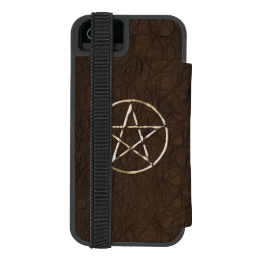 Buch der Schatten Brown Incipio iPhone Geldbeutel-Hülle (Folio Rückseite)