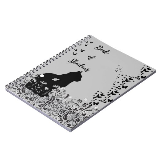 Buch der Schatten-Foto-Katzenschmetterlinge (Linke Seite)