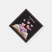 Buch der schwarzen Herzen Serviette (Ecke)
