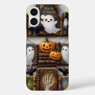 Buch der Zaubersprüche Handyhülle Süßer Halloween- iPhone 16 Plus Hülle