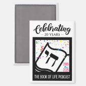 Buch des 20. Jubiläums des Podcasts Magnet (Vorderseite/Rückseite)