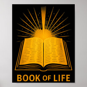 Buch des Lebens Christliches Ritual Bibelvers Eing Poster