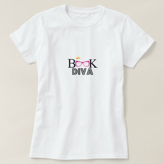 Buch-Diva T-Shirt (Design vorne)