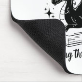Buch Drache Fantasy Leser Buchliebhaber Spruch Mousepad (Ecke)