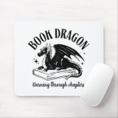 Buch Drache Fantasy Leser Buchliebhaber Spruch Mousepad (Mit Mouse)