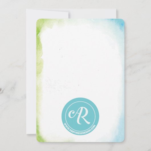 Buch-Duschen-Babyparty-Einladung Einladung (Rückseite)