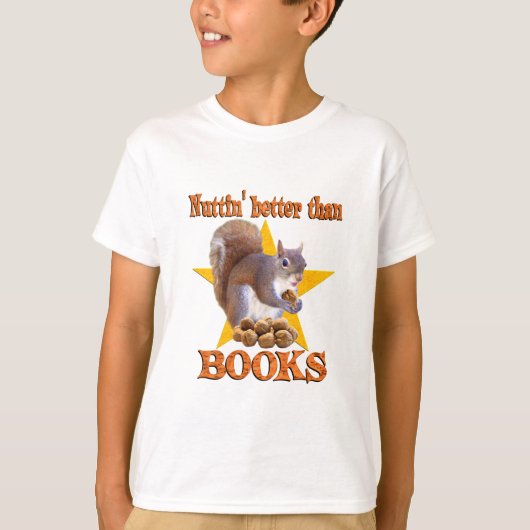 Buch-Eichhörnchen T-Shirt (Vorderseite)
