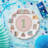 Buch Erster Geburtstag Pappteller (Party)