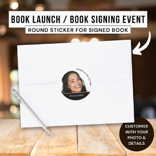 Buch Exemplar signiert vom Autor Schriftsteller Bu Runder Aufkleber
