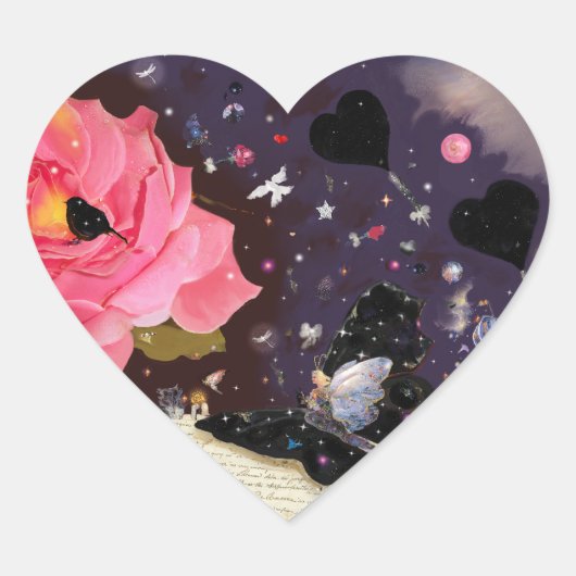 Buch Fairy Tales! Herz-Aufkleber (Vorderseite)