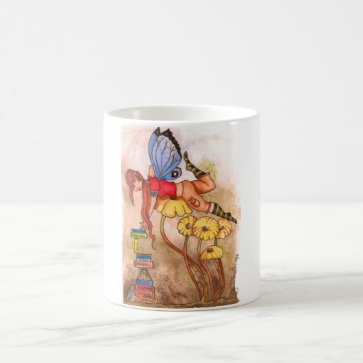 Buch-Fee Kaffeetasse (Mittel)