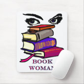 Buch-Frau Mousepad (Mit Mouse)
