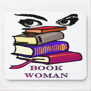 Buch-Frau Mousepad