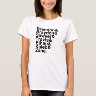 Buch-Freund Brendon, Brayden, Sawyer, Travis. T-Shirt