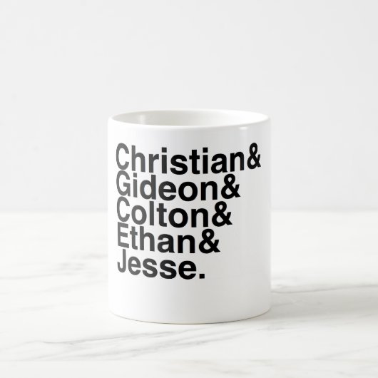 Buch-Freund christlich, Gideon, Colton, Ethan, Kaffeetasse (Mittel)