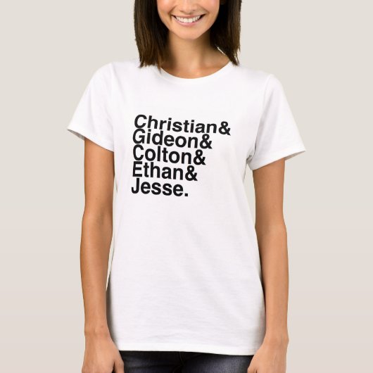 Buch-Freund christlich, Gideon, Colton, Ethan, T-Shirt (Vorderseite)