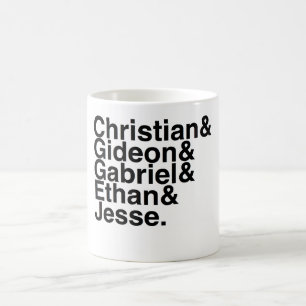 Buch-Freund christlich, Gideon, Gabriel, Ethan, Kaffeetasse